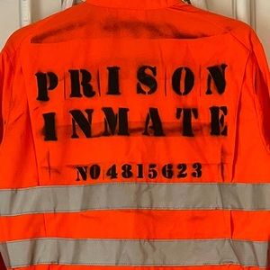 Men’s “Prison Inmate” Reflective LS Dickies Coverall